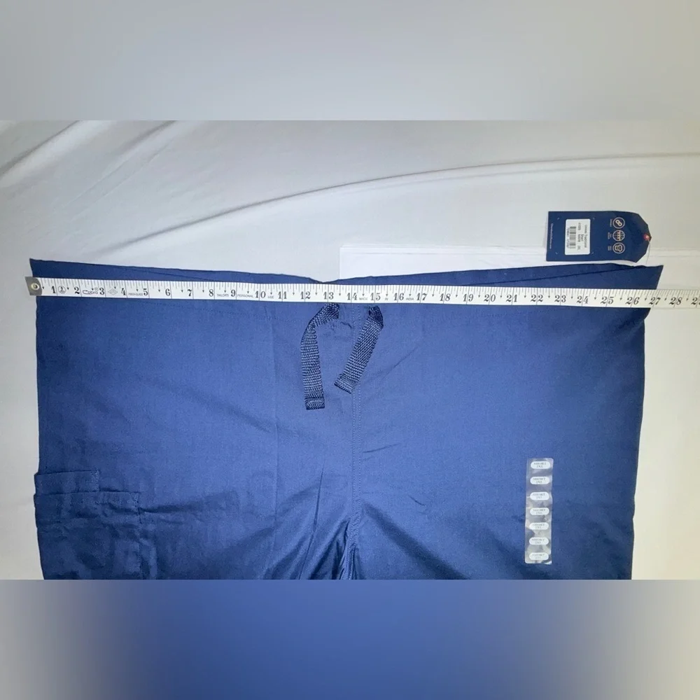 Cherokee Workwear Short Unisex Drawstring Scrub Pant in Navy 2X Short NWT